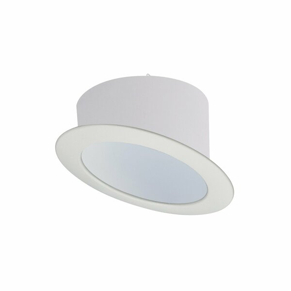 Nora Lighting 6" Sloped Metal Trim, White/White, NTS-615W NTS-615W